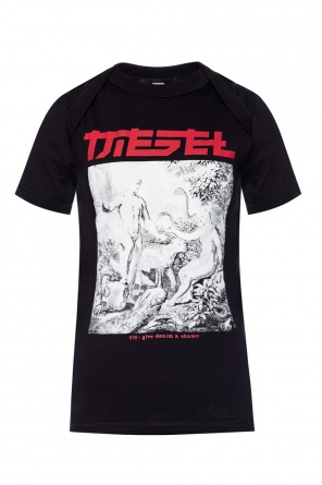 T-shirt with a print and logo, zdjęcie 1 T-shirt with a print and logo od Diesel